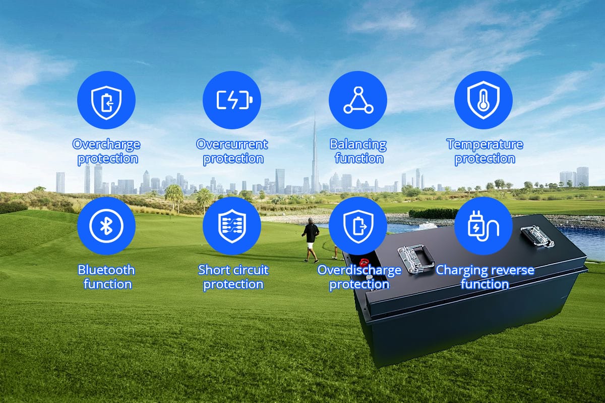 Eightfold safety protection function of lithium iron phosphate batteries