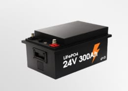 High-performance 24V 300Ah LiFePO4 starter battery with 3000A peak current