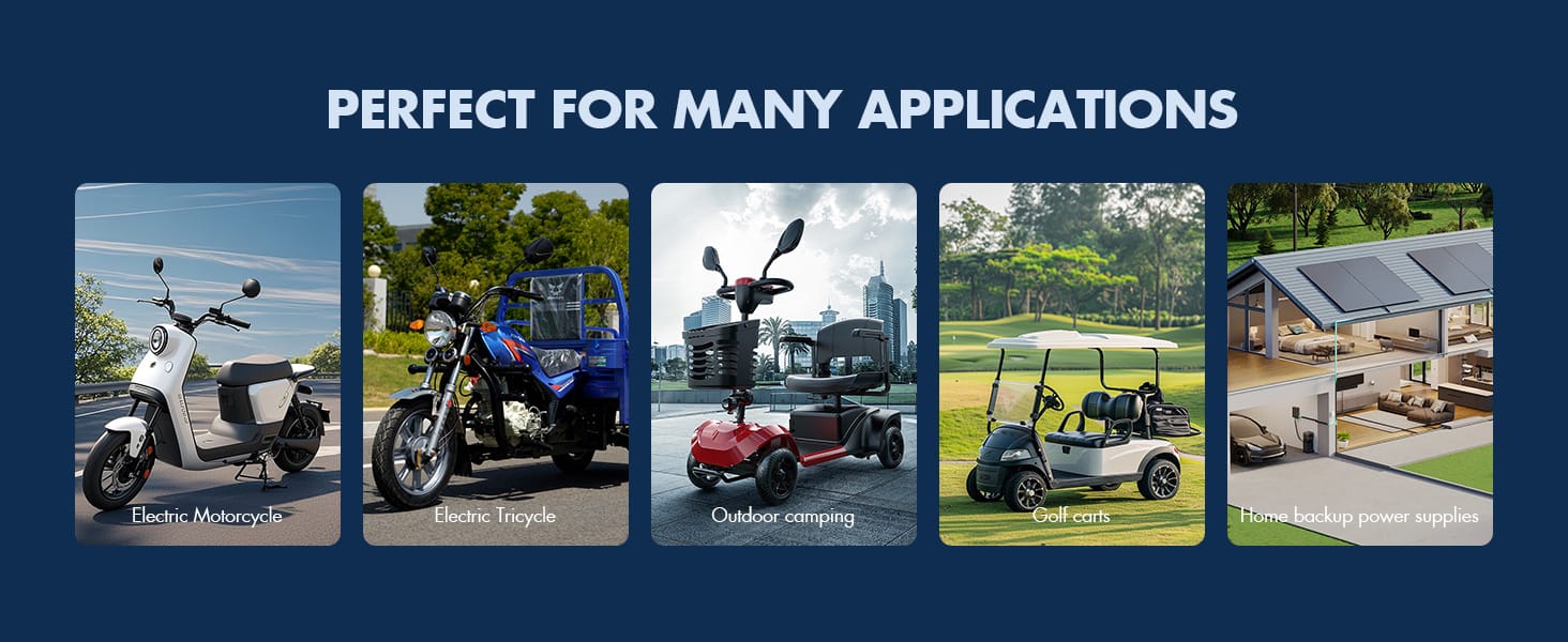 48V, 60V, 72V Low-Speed Power Battery Application Scenarios