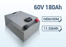 60V 180Ah LiFePO4 Battery High-Capacity Lithium Battery for EVs & Industrial Use
