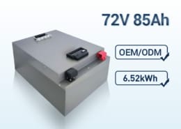 72V 85Ah LiFePO4 Battery – High Capacity Power & Energy Storage Solution