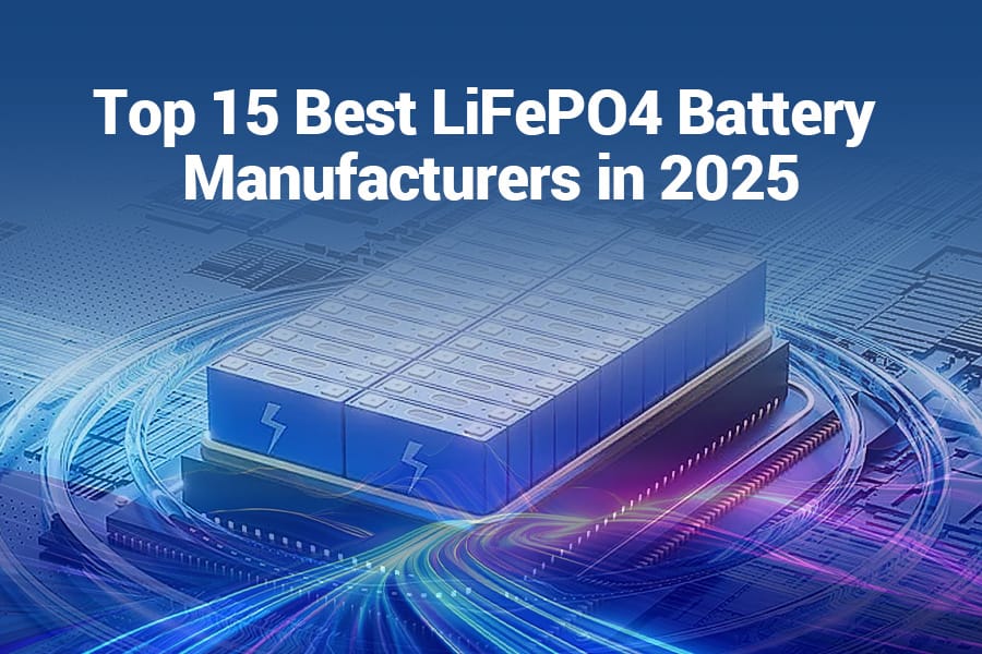 Best LiFePO4 Battery Manufacturers 2025 Banner with LFP Battery Structure Diagram