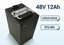 Wholesale 48V 12Ah NMC lithium ion battery pack 576Wh, OEM and custom solutions