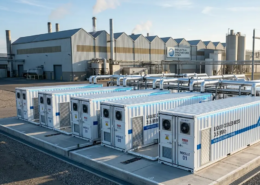 A complete outdoor commercial liquid cooling energy storage system containerized installation for utility-scale energy storage projects