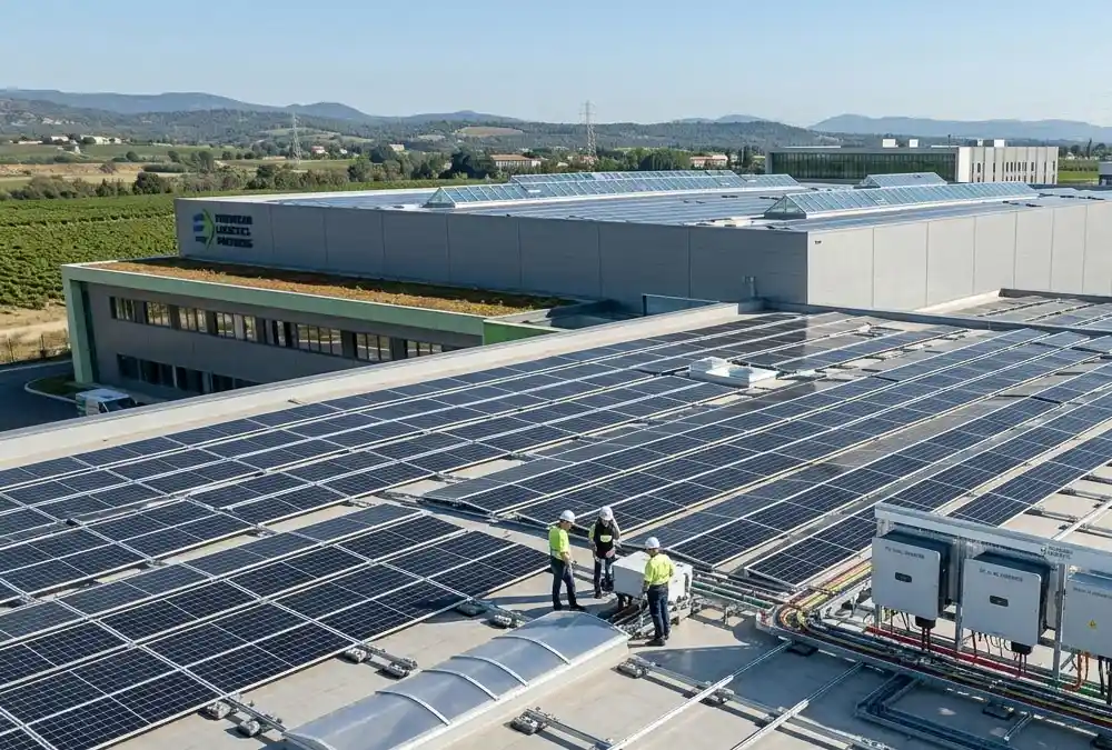 An optimized commercial rooftop PV installation demonstrating how smart design reduces the turnkey solar epc project cost.