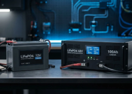 Comprehensive comparison between 12V vs 48V LiFePO4 batteries for industrial and energy storage applications.