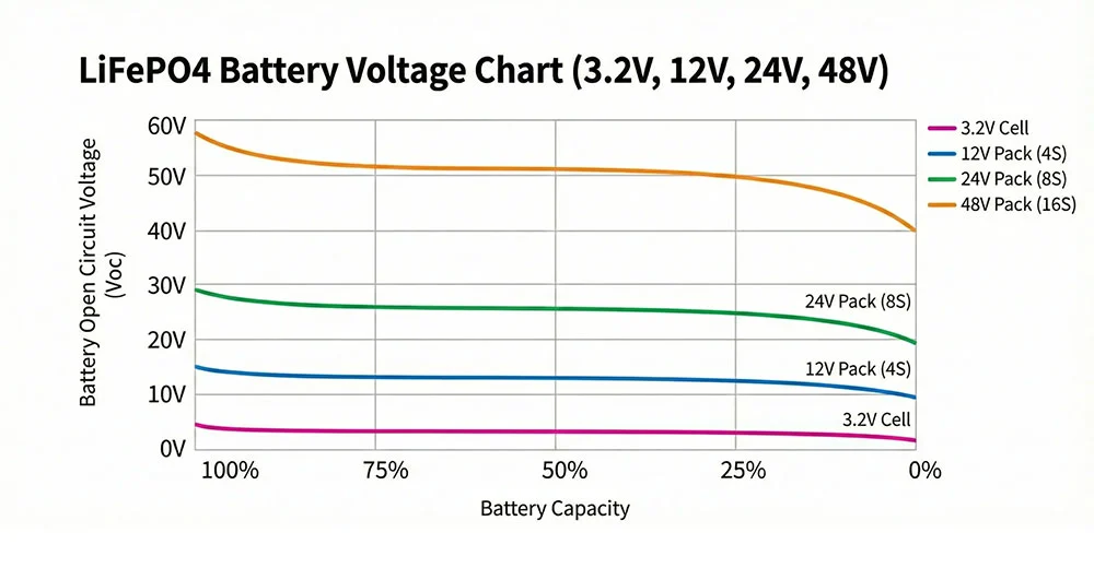 anengji-battery-LiFePO4-Voltage-Chart
