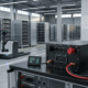 Comprehensive showcase of lithium ion batteries uses in industrial warehouse automation and energy storage systems