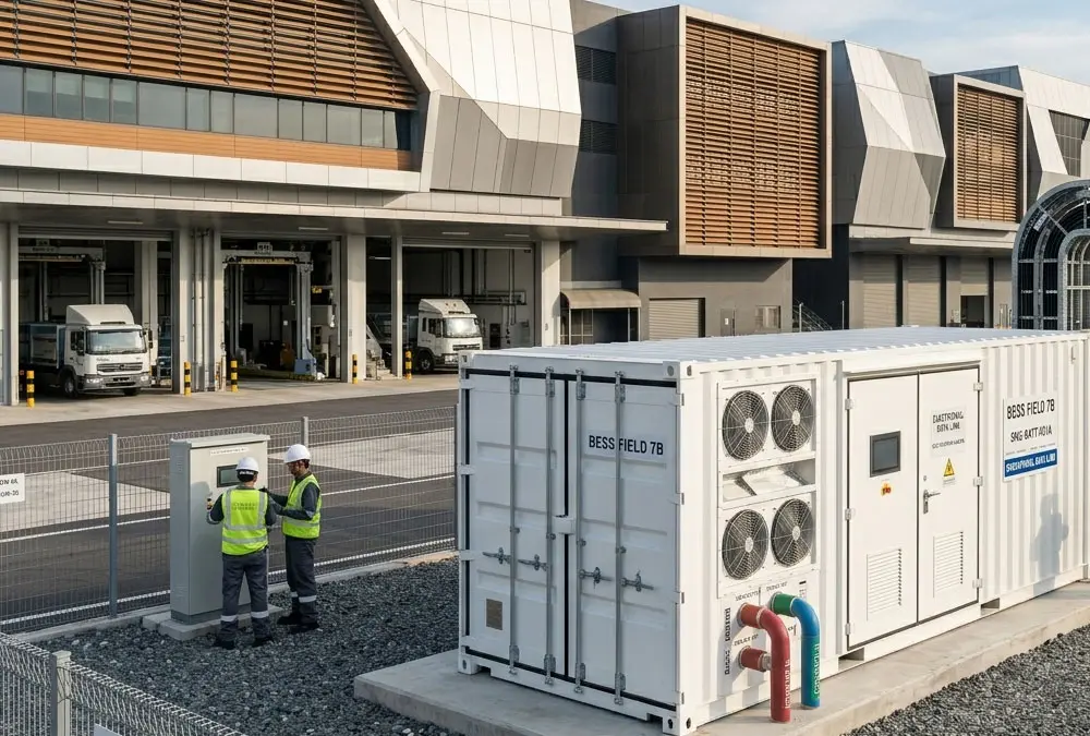 A professional turnkey 20ft BESS container manufactured for commercial and industrial energy storage infrastructure.