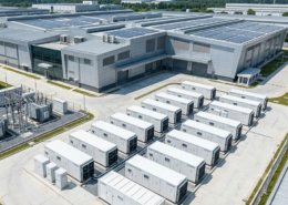 Evaluating major solar battery storage suppliers based on outdoor containerized battery storage performance at an industrial manufacturing plant.