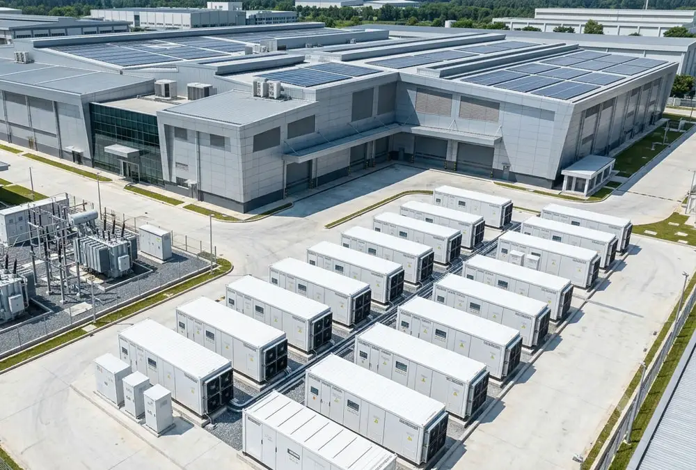 Evaluating major solar battery storage suppliers based on outdoor containerized battery storage performance at an industrial manufacturing plant.