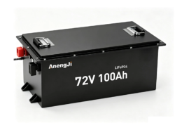 anengji battery 72v 100Ah lifepo4 battery front view