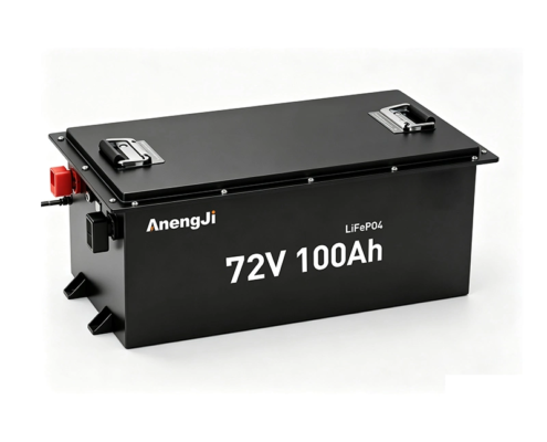 anengji battery 72v 100Ah lifepo4 battery front view