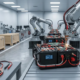 Custom LiFePO4 battery manufacturer automated assembly line in a cleanroom facility