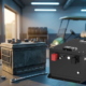 Comparison of modern lithium-ion and traditional lead-acid batteries for golf cart replacement in a garage setting.