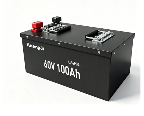 anengji power 60v 100Ah lifepo4 battery front view