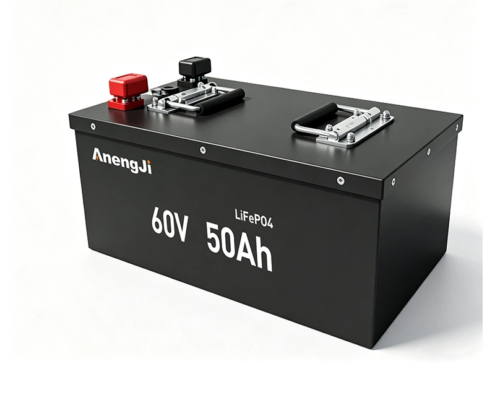 anengji power 60v 50Ah lifepo4 battery front view