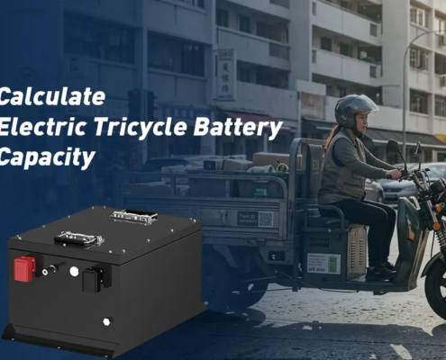 Electric cargo tricycle battery capacity for commercial delivery