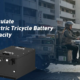 Electric cargo tricycle battery capacity for commercial delivery